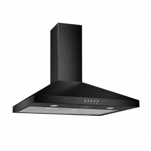 شفاط هرمي ستار واي 60 سم 3 سرعات - فلتر المنيوم - أسود - SW60CHBC