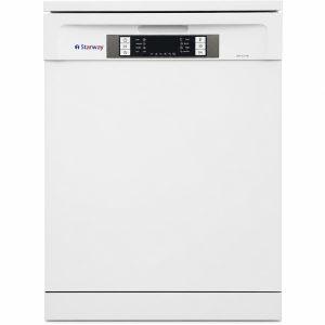 غساله صحون ستار واي - 8 برامج - 14 مكان - 3 دور - تجفيف توربو - قفل للأطفال - شاشة LED - أبيض - SW8900WDW