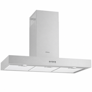 ستار واي شفاط حرف تي T بإضاءة LED - تحكم لمس - ستيل فضي - SWT90HSS