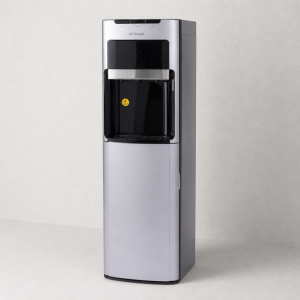 برادة مياه بلاتينيوم ستاند تعبئة من الاسفل - 3 صنبور -حار / عادي/ بارد، فضي - WD-8610 S