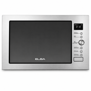 ميكروويف إلبا ELBA مدمج 34 لتر بتحكم رقمي مع شواية — فضي — موديل LUX 34