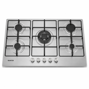 سطح غاز سانتر SUNTER 5 عيون مقاس 60×90 — إشعال ذاتي - موديل M9-50BTF