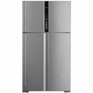 ثلاجة هيتاشي بابين - 21.2 قدم - أنفيرتر - بلاتيني - R-V805PS1KV BSL