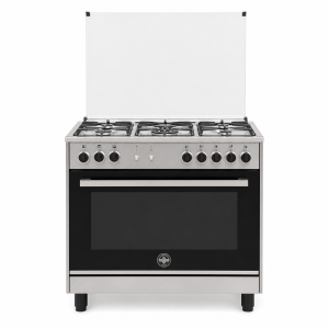 لاجرمانيا فرن غاز أمان كامل - 60×90 سم شبك ثقيل - ايطالي - فضي - RIS95C31DX