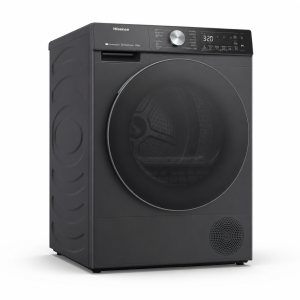 نشاف هايسنس فتحة أمامية — 10 كجم — Heat Pump — واي فاي — أسود/فحمي — موديل DH5S102BB