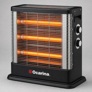 أوكارينا دفاية هالوجين 4 شمعات - 2400 واط - أسود - موديل OCRHTSQQZ480