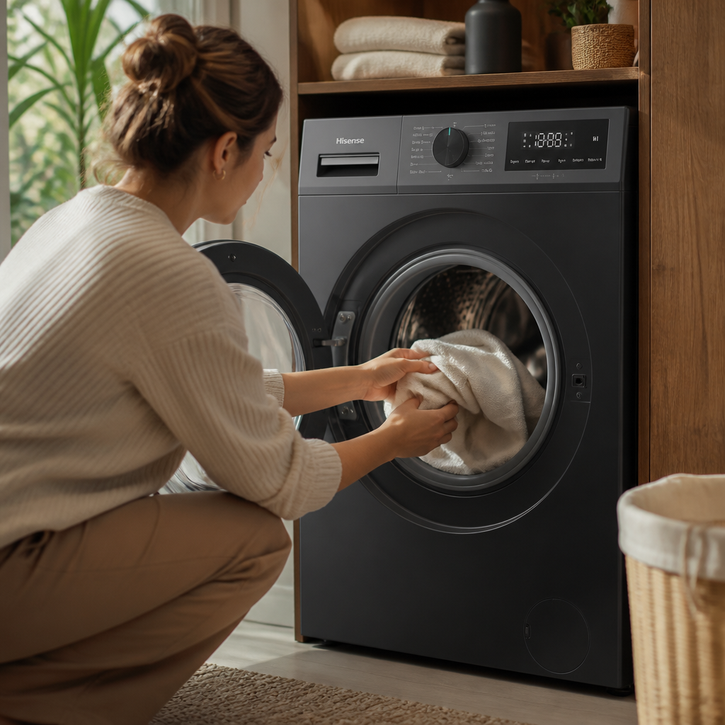 استخدام غسالة هايسنس WF1I7022BT6