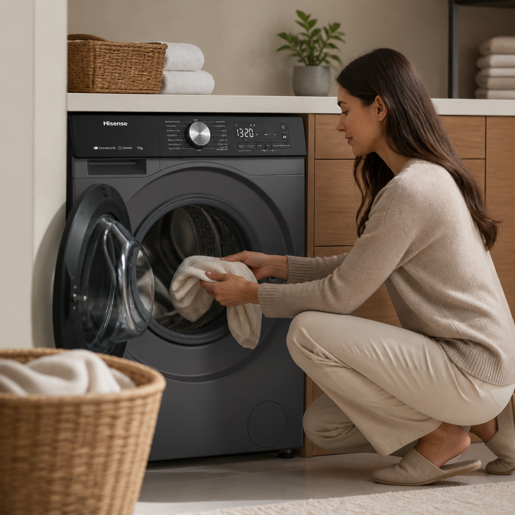 استخدام غسالة هايسنس WF3S1343BT6