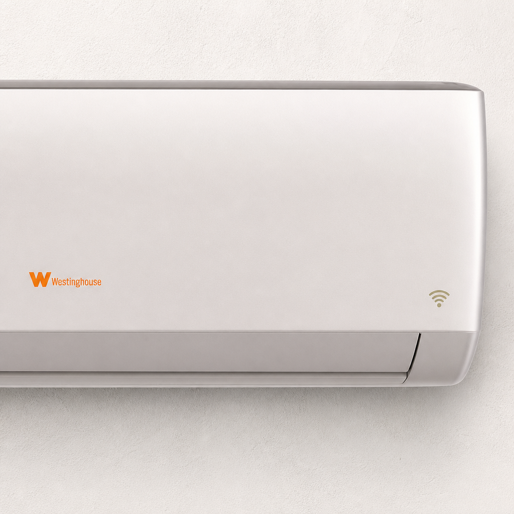 شعار وستنجهاوس البرتقالي وأيقونة الواي فاي على WWS12G221